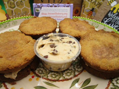 High Protein Cookie Sandwich, Cannoli, Gluten Free, Sugar Free, Dairy Free, Egg Free, Coconut Free, Vegan Collagen, Fitness Snack, Anabolic