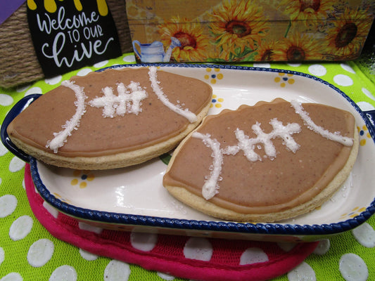 Gluten Free Sugar Cookies, Football, Dairy Free, Vegan, Nut Free, Soy Free, Touchdown, Superbowl, Coach Gift, Fitness Snacks, Sports Parties