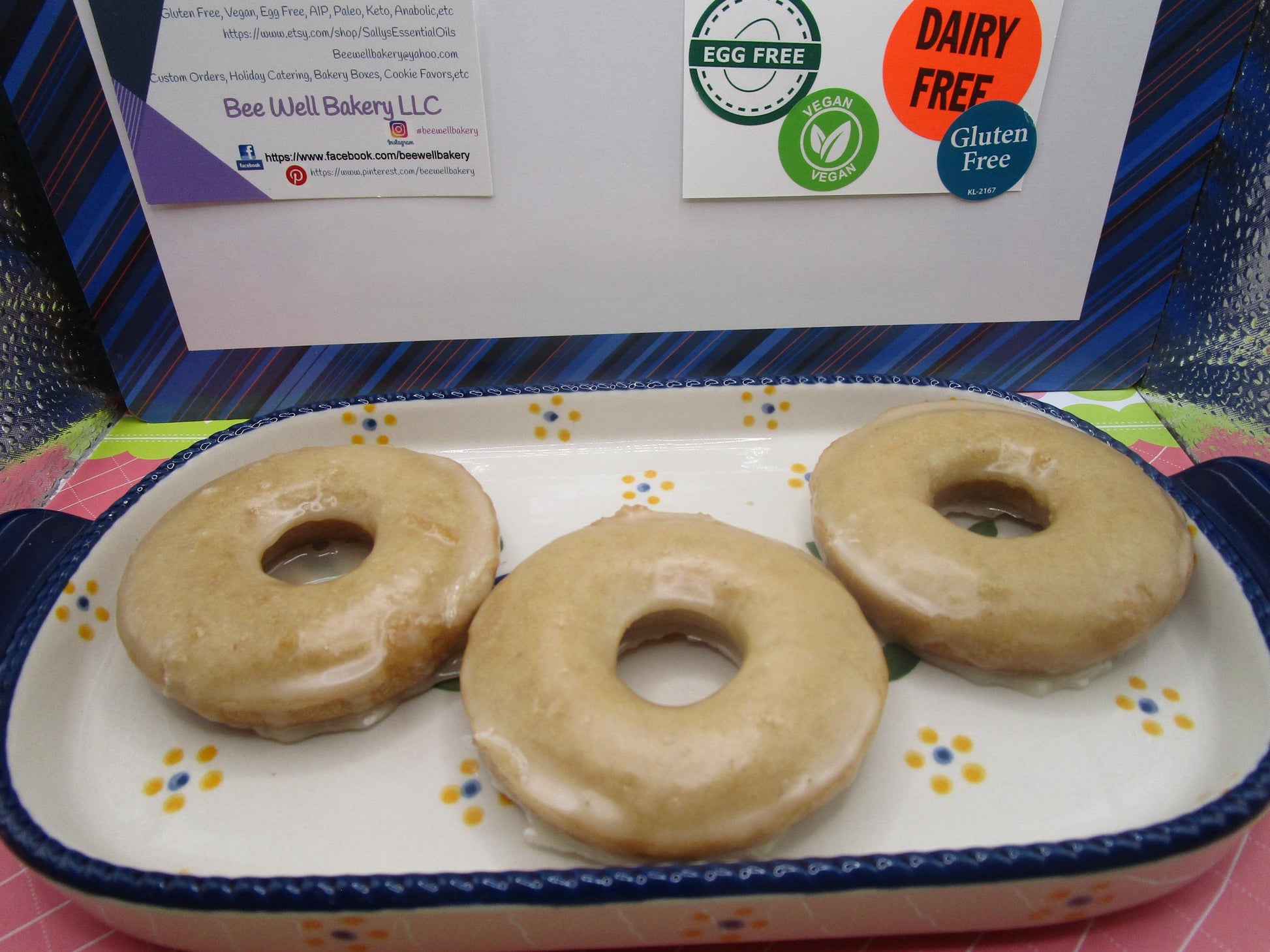 Pumpkin Spice Glazed Donuts, Gluten Free, Dairy Free, Vegan, Egg Free, Nut Free, School Safe, Halloween, Apple Spice, Healthy Snacks, Baked