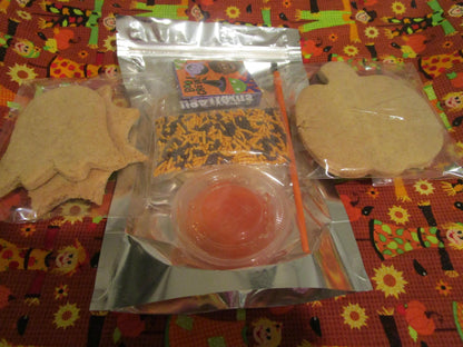Gluten Free Cookie Kit, Halloween, Dairy Free, Egg Free, School Safe, Peanut Free, Pumpkin, Trick or Treat, Candy Corn, Cat, Kids Party Pack