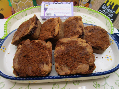 AIP Paleo Cinnamon Squares, Pastry, Grain Free, Vegan, Dairy Free, Low FODMAP, Healthy Snacks, Low Sugar, Autoimmune Protocol, Wellness Gift