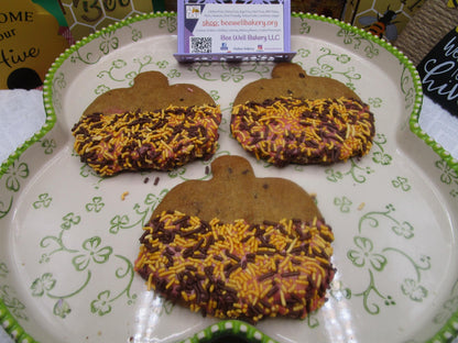 Chocolate Chip Cookies, Gluten Free, Dairy Free, Pumpkin, Organic Sprinkles, Nut Free, Halloween Snack, Vegan, Thanksgiving Gift, Fall treat