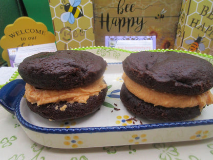 Whoopie Pies, Halloween , Gluten Free, Dairy Free, Vegan, Egg Free, Nut Free, Healthy snacks, Candy Corn, Marshmallow, Plant based colors