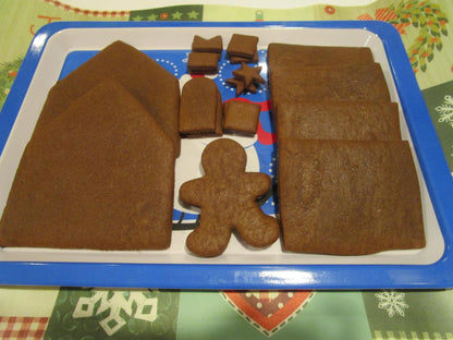 Gluten Free Gingerbread House Kit, Dairy Free, Vegan, Egg Free, Nut Free, Organic, Cookie Decorating, Holiday Crafts, Secret Santa Gifts