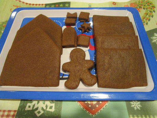 Gluten Free Gingerbread House Kit, Dairy Free, Vegan, Egg Free, Nut Free, Organic, Cookie Decorating, Holiday Crafts, Secret Santa Gifts