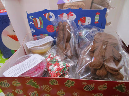 Gluten Free Gingerbread Cookie Kit, Boy, Girl, Dairy Free, Egg Free, Peanut Free, Cookie Decorating, Holiday Crafts, Christmas Gifts, Party
