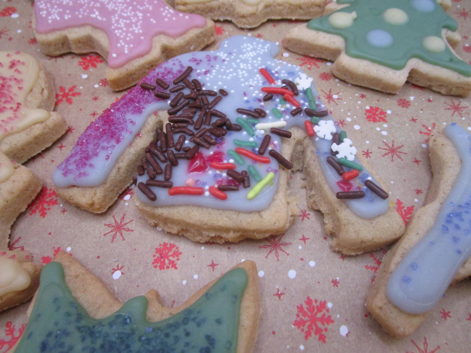 Gluten Free Sugar Cookies, Christmas Assortment, iced, Dairy Free, Egg Free, Nut Free, Vegan, Cookie Exchange, Healthy Gifts, Party Sampler