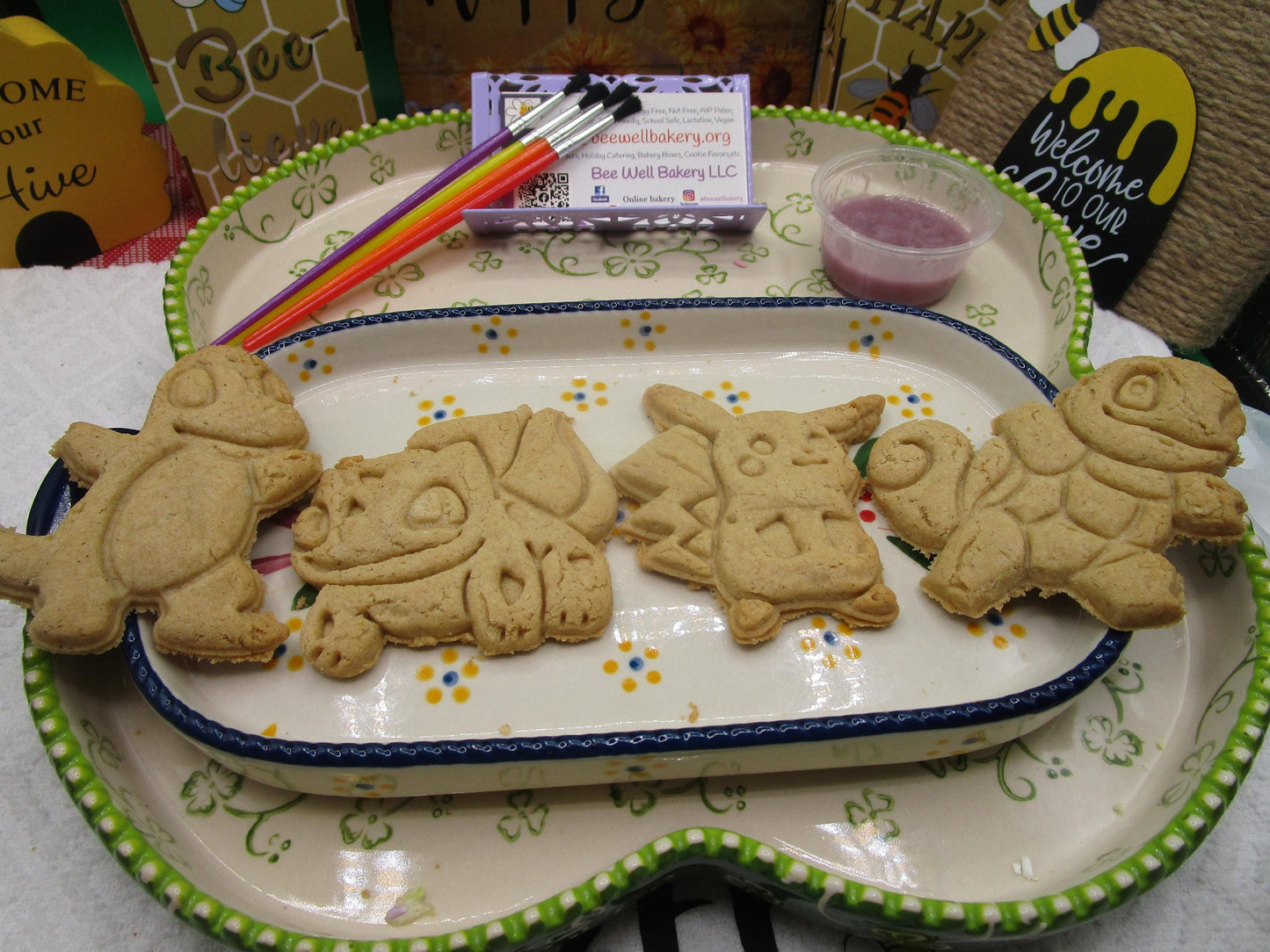 Sugar Cookie Kits, Gluten Free, Dairy Free, Vegan, Nut Free, Custom Orders, Movie Characters, Sugar Free, Pickachu, Birthday Party Favors