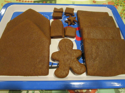 Gluten Free Gingerbread House Kit, Dairy Free, Vegan, Egg Free, Nut Free, Organic, Cookie Decorating, Holiday Crafts, Secret Santa Gifts