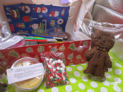 Gluten Free Gingerbread Cookie Kit, Boy, Girl, Dairy Free, Egg Free, Peanut Free, Cookie Decorating, Holiday Crafts, Christmas Gifts, Party