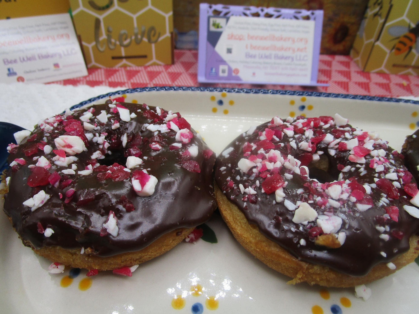 Gluten Free Donuts, Christmas, Hannukah, Thanksgiving, Dairy Free, Vegan, Egg Free, Nut Free, Plant Based Sprinkles, Holiday Gifts, Brunch