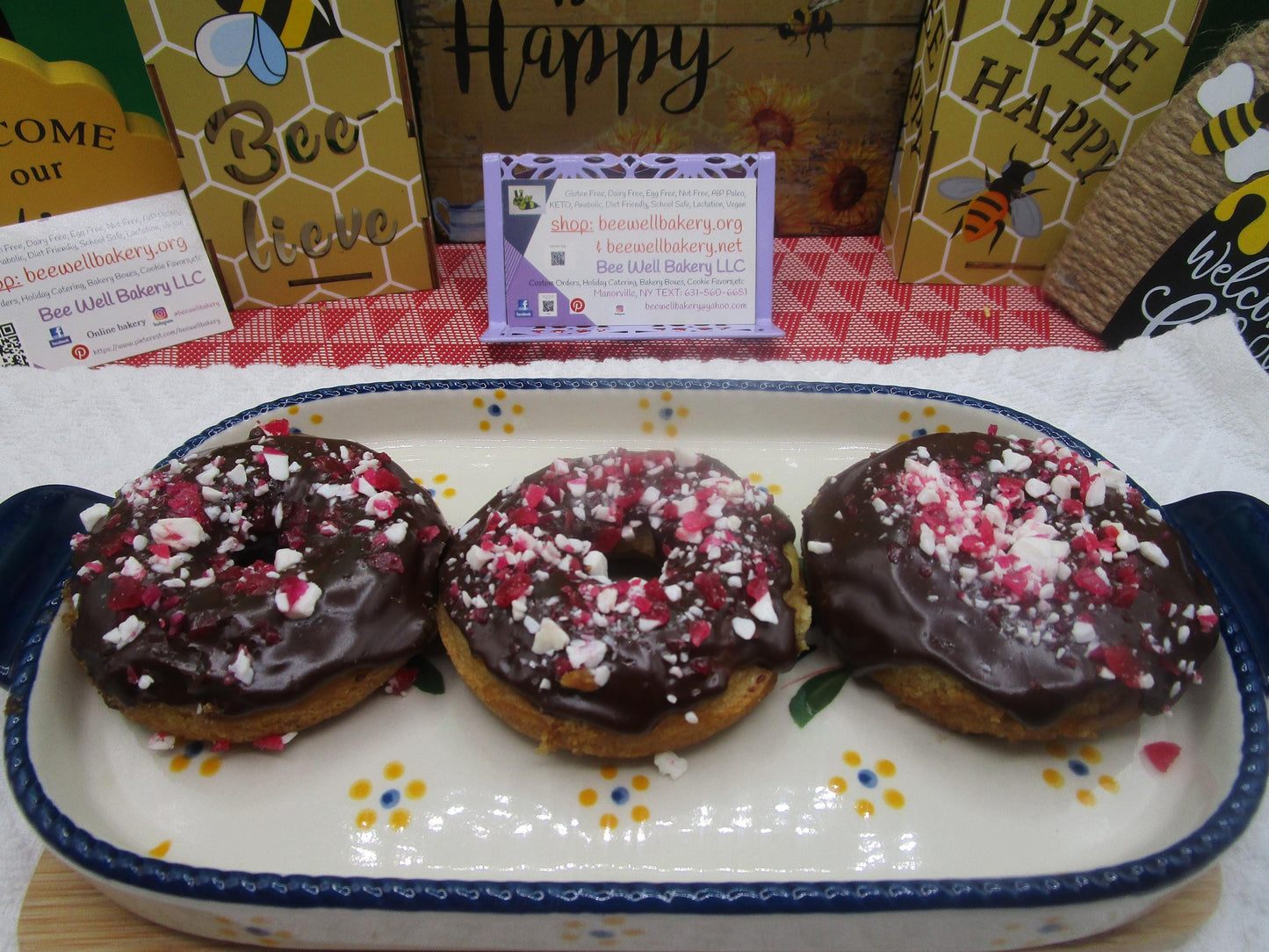 Gluten Free Donuts, Christmas, Hannukah, Thanksgiving, Dairy Free, Vegan, Egg Free, Nut Free, Plant Based Sprinkles, Holiday Gifts, Brunch