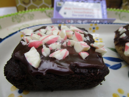 Gluten Free Brownies, Iced, Christmas, Thanksgiving, Dairy Free, Vegan, Egg Free, Nut Free, Holiday Gifts, Plant Based Sprinkles, Desserts