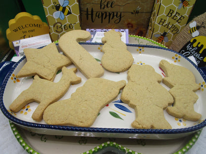 Undecorated Sugar Cookies, Gluten Free, Egg Free, Dairy Free, Vegan, Nut Free, Oat free, Cookie Exchange, DIY Christmas Activity, Sugar Free