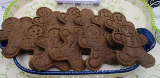 Mini Gingerbread Men Cookies, Gluten Free, Dairy Free, Egg Free, Vegan, Peanut Free, Oat Free, Cookie exchange, Christmas Gifts, Undecorated