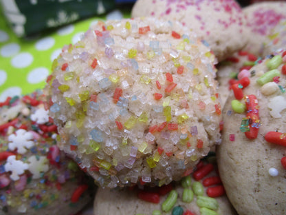 Gluten Free Sugar Cookies, Natural Sprinkles, Dairy Free, Vegan, Nut Free, Oat Free, Christmas snack, Birthday, Coconut Sugar, Sugar Free