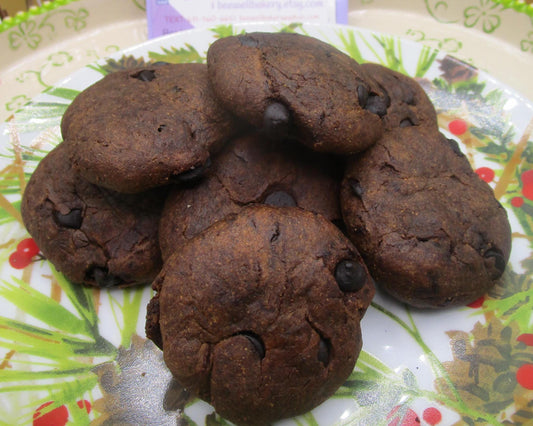 AIP Paleo, Tiger Nut, Carob Peppermint Cookies, Gluten Free, Dairy Free, Egg Free, Grain Free, Autoimmune Protocol, Holiday Gift, Soft Baked