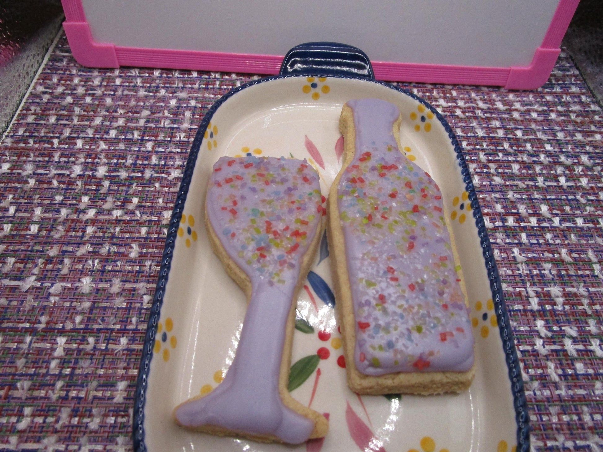 Gluten Free Sugar Cookies, Iced, Wine Set, Dairy Free, Vegan, Nut Free, Organic, Birthday, Wedding, Anniversary, Valentines Day, Sugar Free
