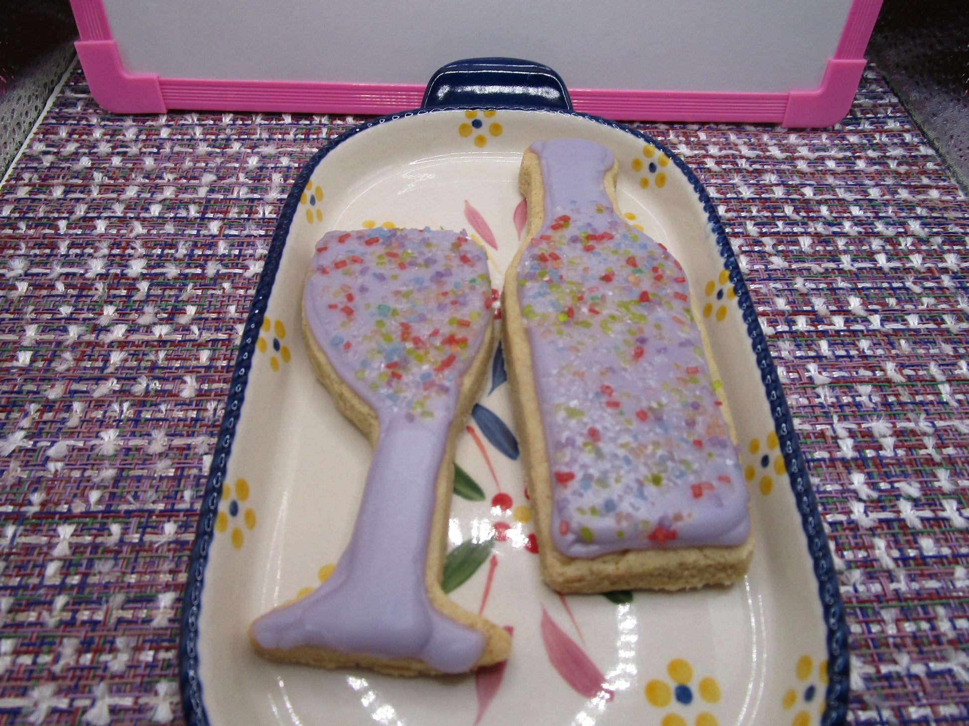 Gluten Free Sugar Cookies, Iced, Wine Set, Dairy Free, Vegan, Nut Free, Organic, Birthday, Wedding, Anniversary, Valentines Day, Sugar Free