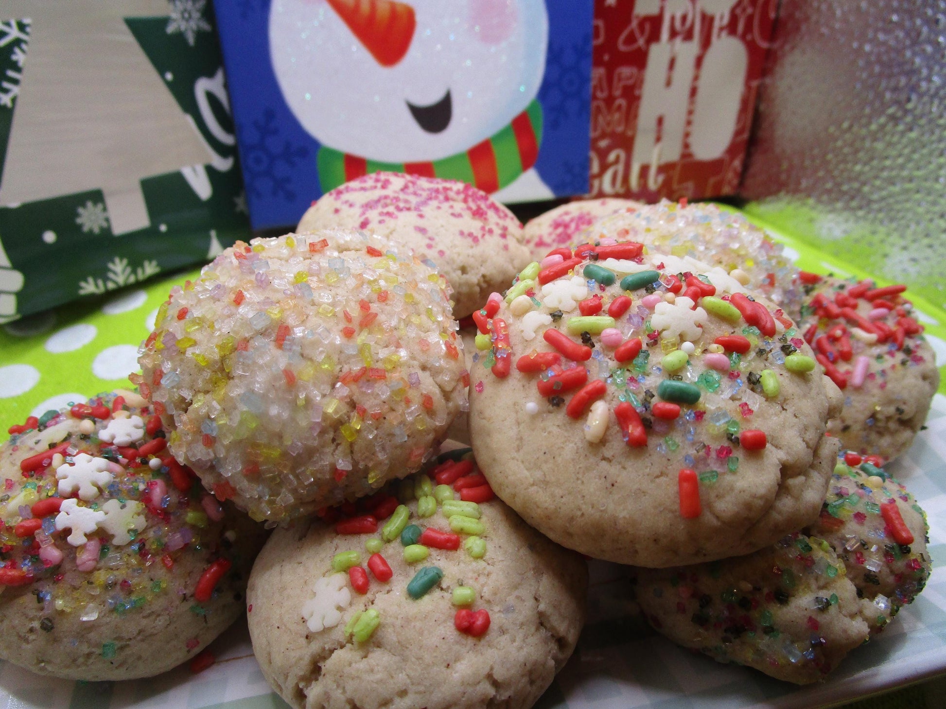 Gluten Free Sugar Cookies, Natural Sprinkles, Dairy Free, Vegan, Nut Free, Oat Free, Christmas snack, Birthday, Coconut Sugar, Sugar Free
