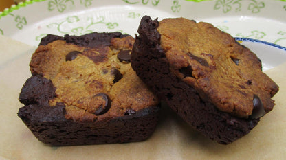 High Protein Brookie Brownies, Gluten Free, Dairy Free, Sugar Free, Egg Free, Nut Free, Vegan, Valentine's Day, Fitness Gift, Low Fat Snacks