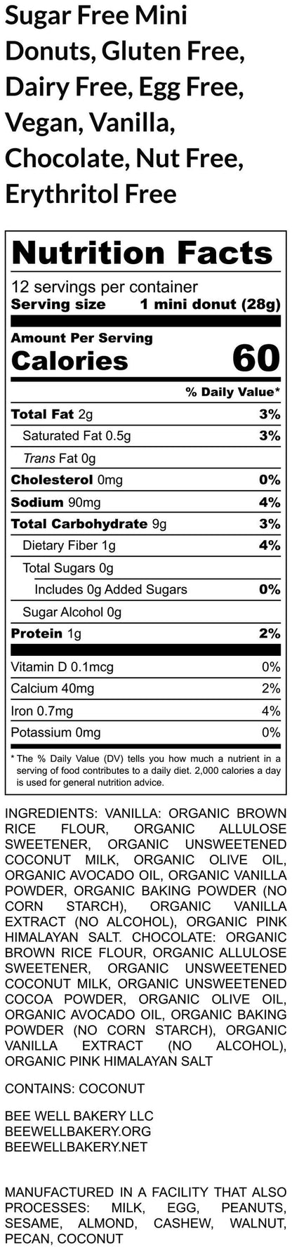 Gluten Free Donut Kits, Dairy Free, Egg Free, Vegan, Nut Free, School Safe, Birthday, Sugar free, Donut Hole, Munchkin, Valentine's Day Gift