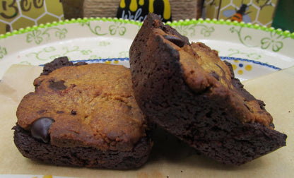 High Protein Brookie Brownies, Dairy Free, Sugar Free, Egg Free, Nut Free, Vegan, Fitness Snack, Low Fat dessert bar, July 4th, Father's Day