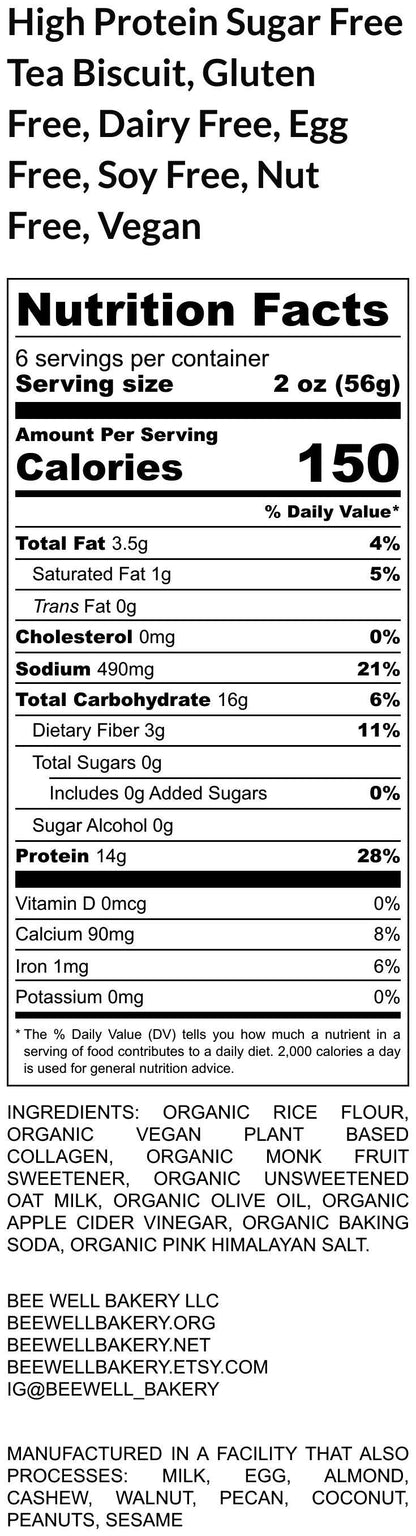 High Protein Gluten Free Biscuits, Dairy Free, Sugar Free, Egg free, Vegan, Cinnamon Raisin, Blueberry Vanilla, Fitness snacks, Valentine's