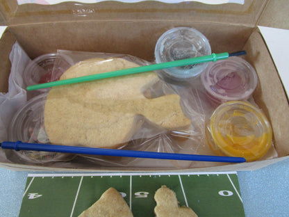 Gluten Free Sugar Cookie Kits, Football, Dairy Free, Egg Free, Nut Free, Birthday Party, Party Favor, Sugar Free, Game Day, No refined Sugar