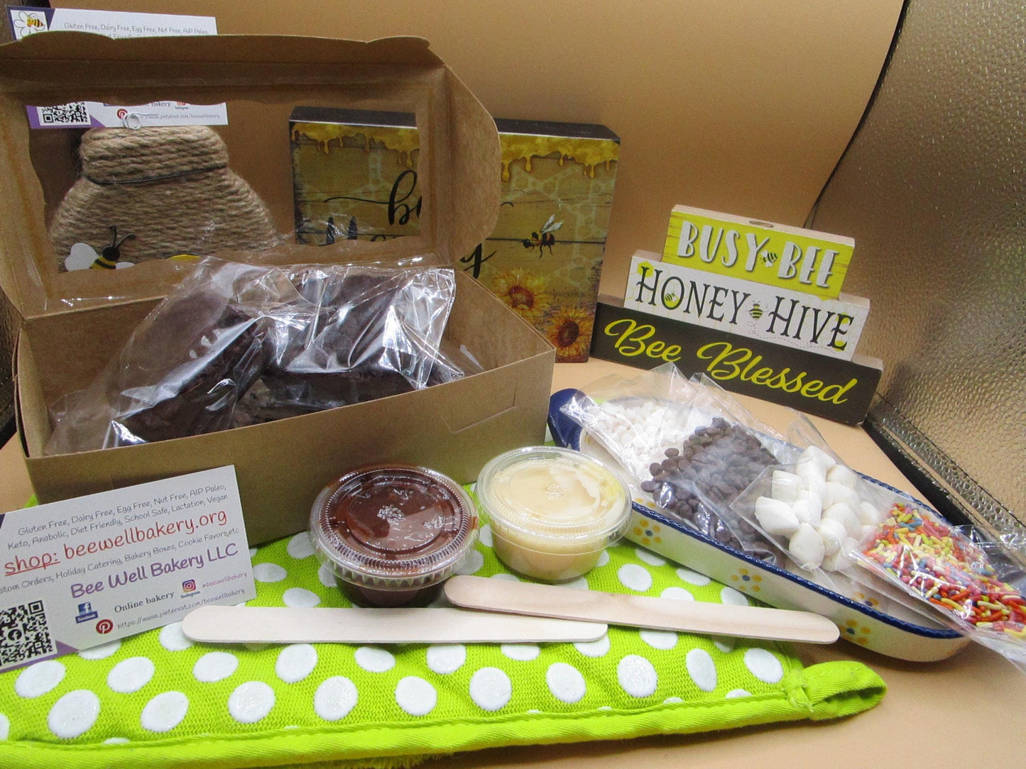 Gluten Free Brownie Kits, Dairy Free, Egg Free, Vegan, Nut Free, Smores, Marshmallow, School Safe, Birthday, Camping, Valentine's Day Gift