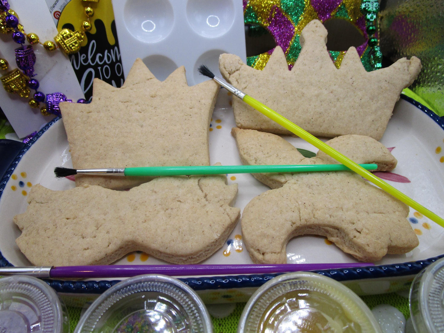 Gluten Free Cookie Kit, Mardi Gras, Dairy Free, Egg Free, Peanut Free, Cookie Decorating, Sugar Free, Carnival, Louisiana, Fat Tuesday Craft