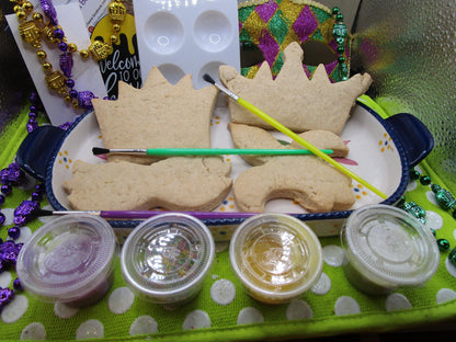 Gluten Free Cookie Kit, Mardi Gras, Dairy Free, Egg Free, Peanut Free, Cookie Decorating, Sugar Free, Carnival, Louisiana, Fat Tuesday Craft