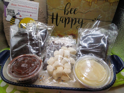 Gluten Free Brownie Kits, Dairy Free, Egg Free, Vegan, Nut Free, Smores, Marshmallow, School Safe, Birthday, Camping, Valentine's Day Gift