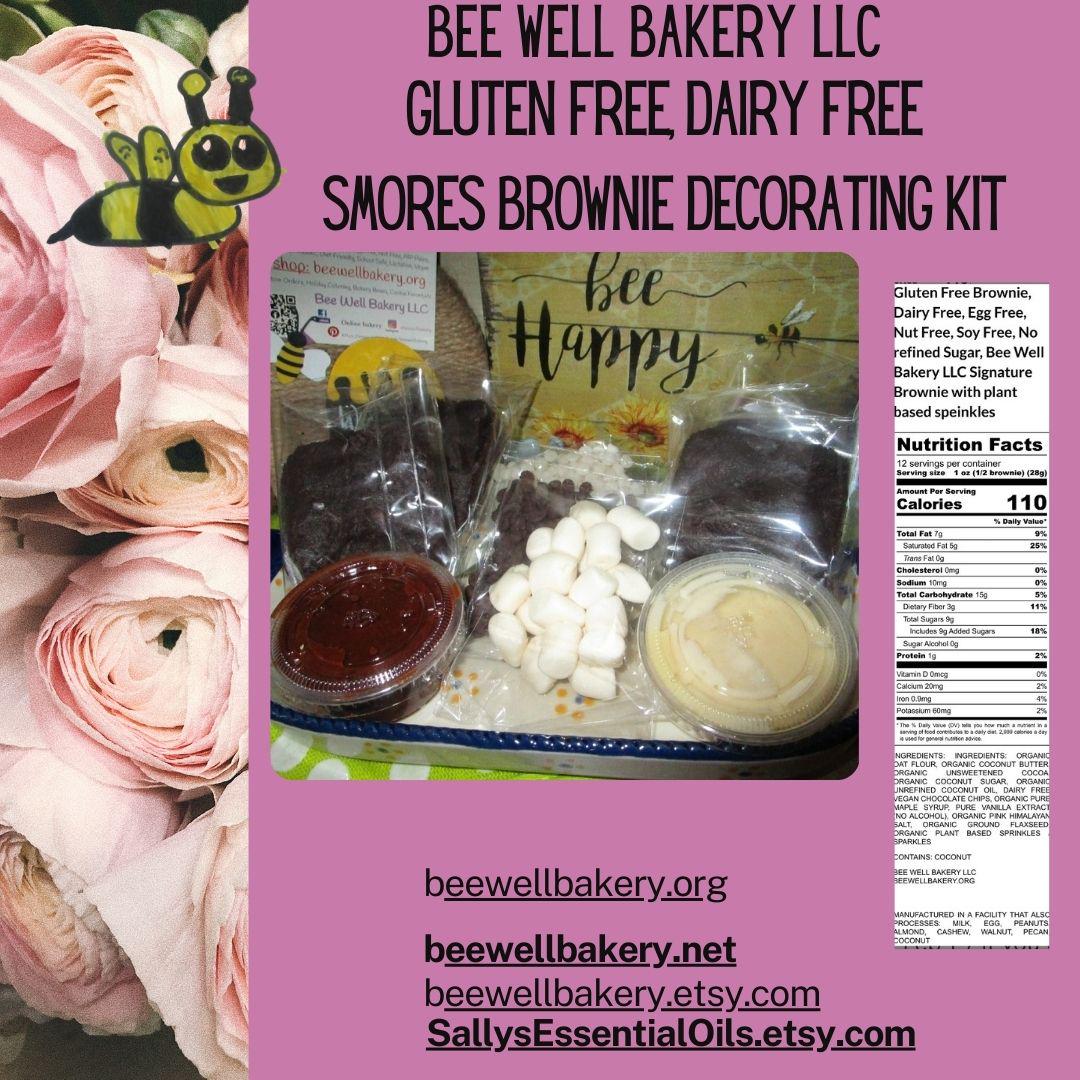 Gluten Free Brownie Kits, Dairy Free, Egg Free, Vegan, Nut Free, Smores, Marshmallow, School Safe, Birthday, Camping, Valentine's Day Gift