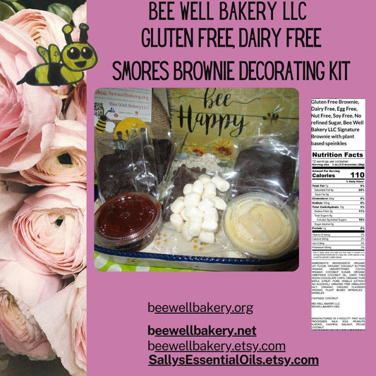 Gluten Free Brownie Kits, Dairy Free, Egg Free, Vegan, Nut Free, Smores, Marshmallow, School Safe, Birthday, Camping, Valentine's Day Gift