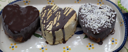 High Protein Cookie Desserts, Heart, Gluten Free, Dairy Free, Sugar free, Egg Free, Nut Free, Vegan Collagen, Low Carb, Valentine's Day Gift