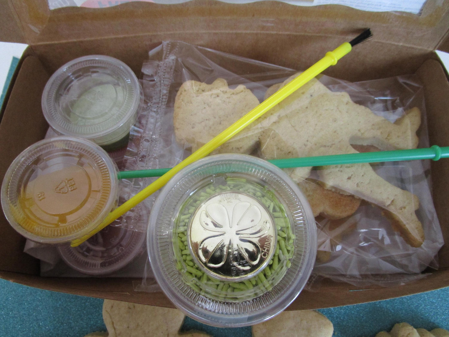 Gluten Free Cookie Kit, Saint Patrick's Day, Dairy Free, Egg Free, School Safe, Peanut Free, Decorating, Clover, Leprechaun, Sugar Free