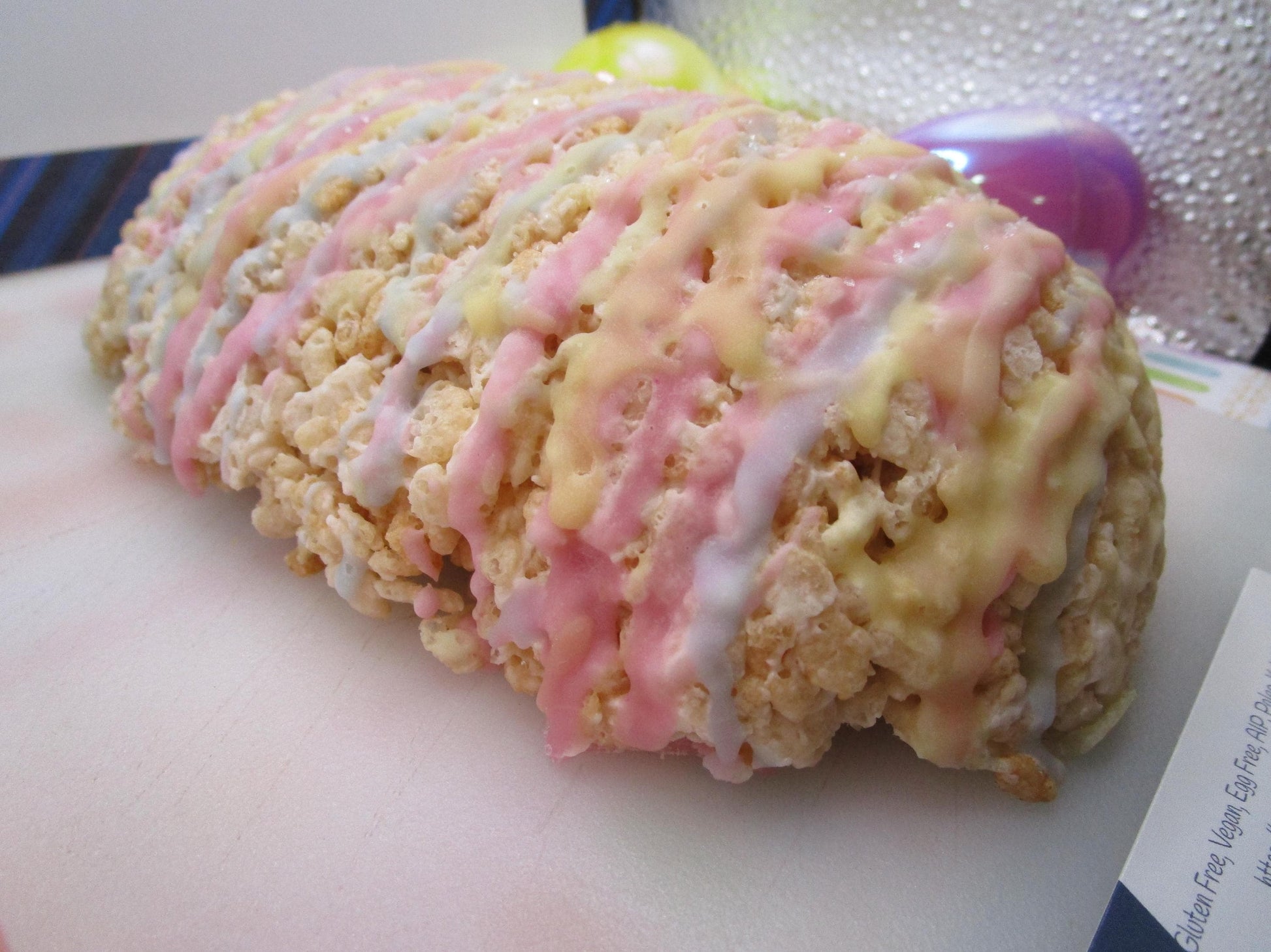 Gluten Free Easter Rice Crispy Treats, Egg, Dairy Free, Egg Free, Vegan, Nut Free, Marshmallow Peep, Classroom Party, Spring Dessert, Gifts