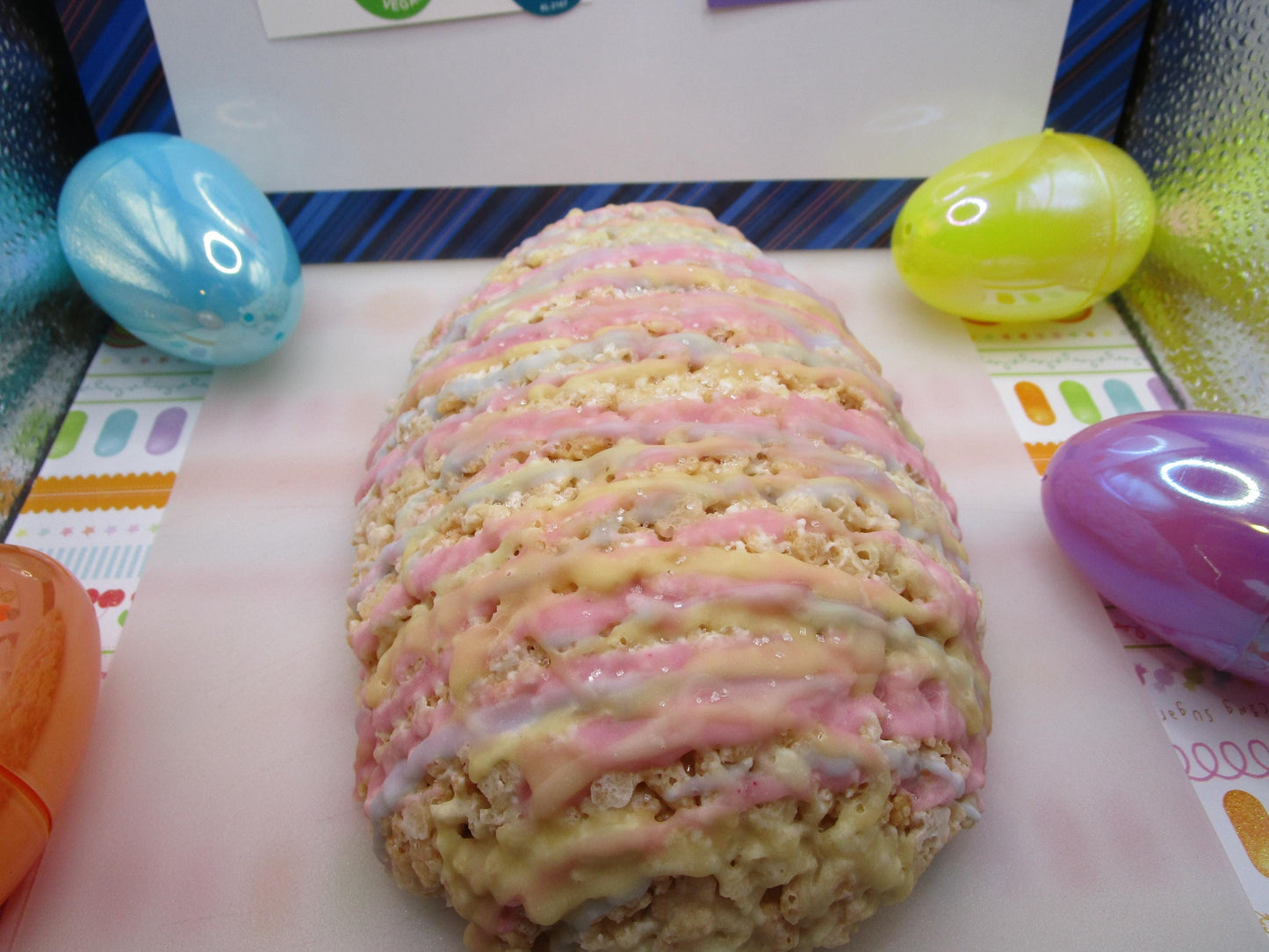 Gluten Free Easter Rice Crispy Treats, Egg, Dairy Free, Egg Free, Vegan, Nut Free, Marshmallow Peep, Classroom Party, Spring Dessert, Gifts