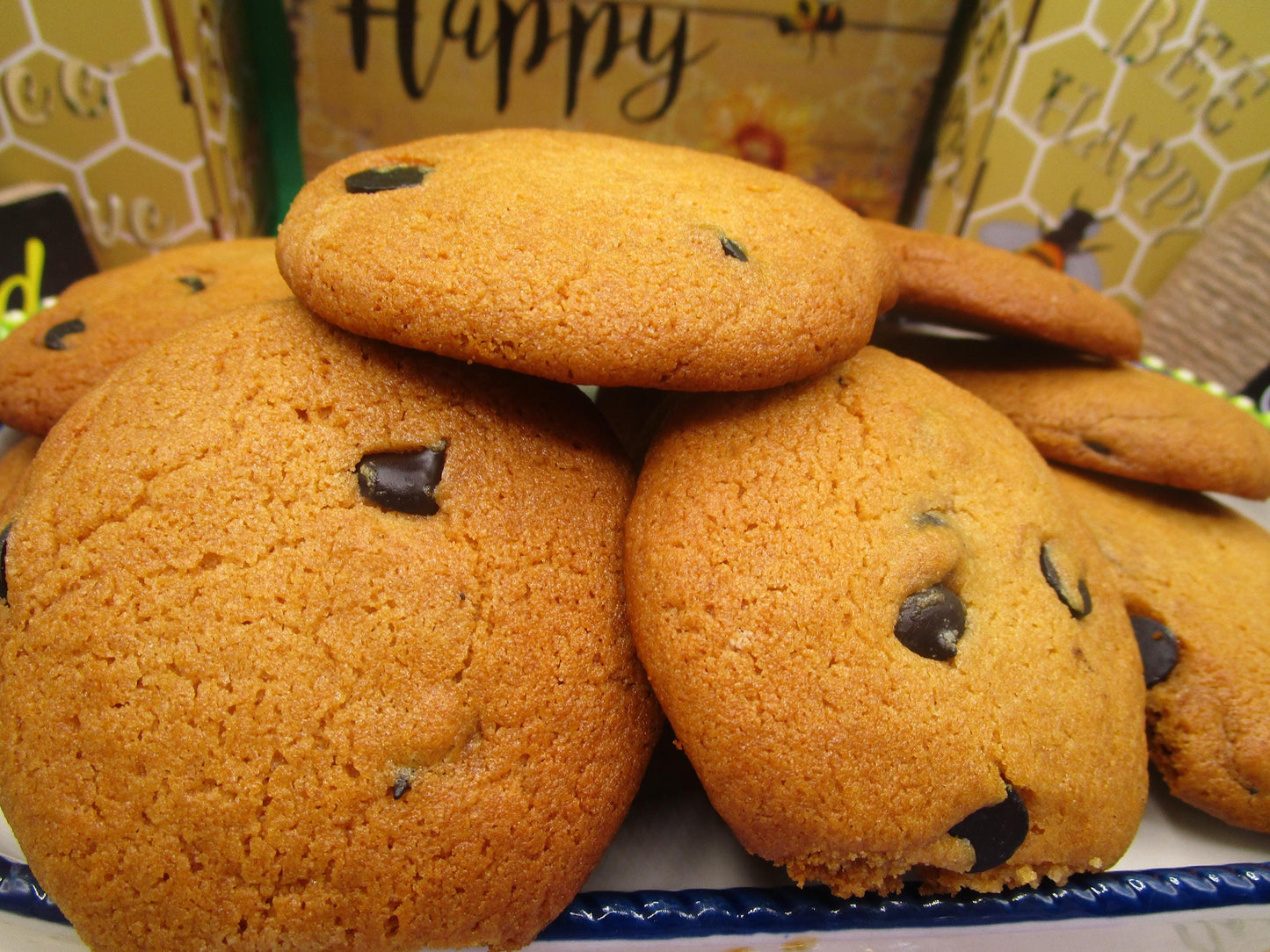 Gluten Free Cashew Cookies, Chewy Chocolate Chip, Dairy Free Vegan desserts, Peanut Free, Carob Chip, Food Fitness Gifts, low Sugar snacks