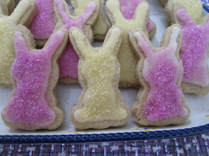 Sugar Free Cookies, Easter, Gluten Free, Dairy Free, Vegan, Egg Free, Nut Free, Healthy Gifts, Spring Dessert, Plant based Colors, Bunny