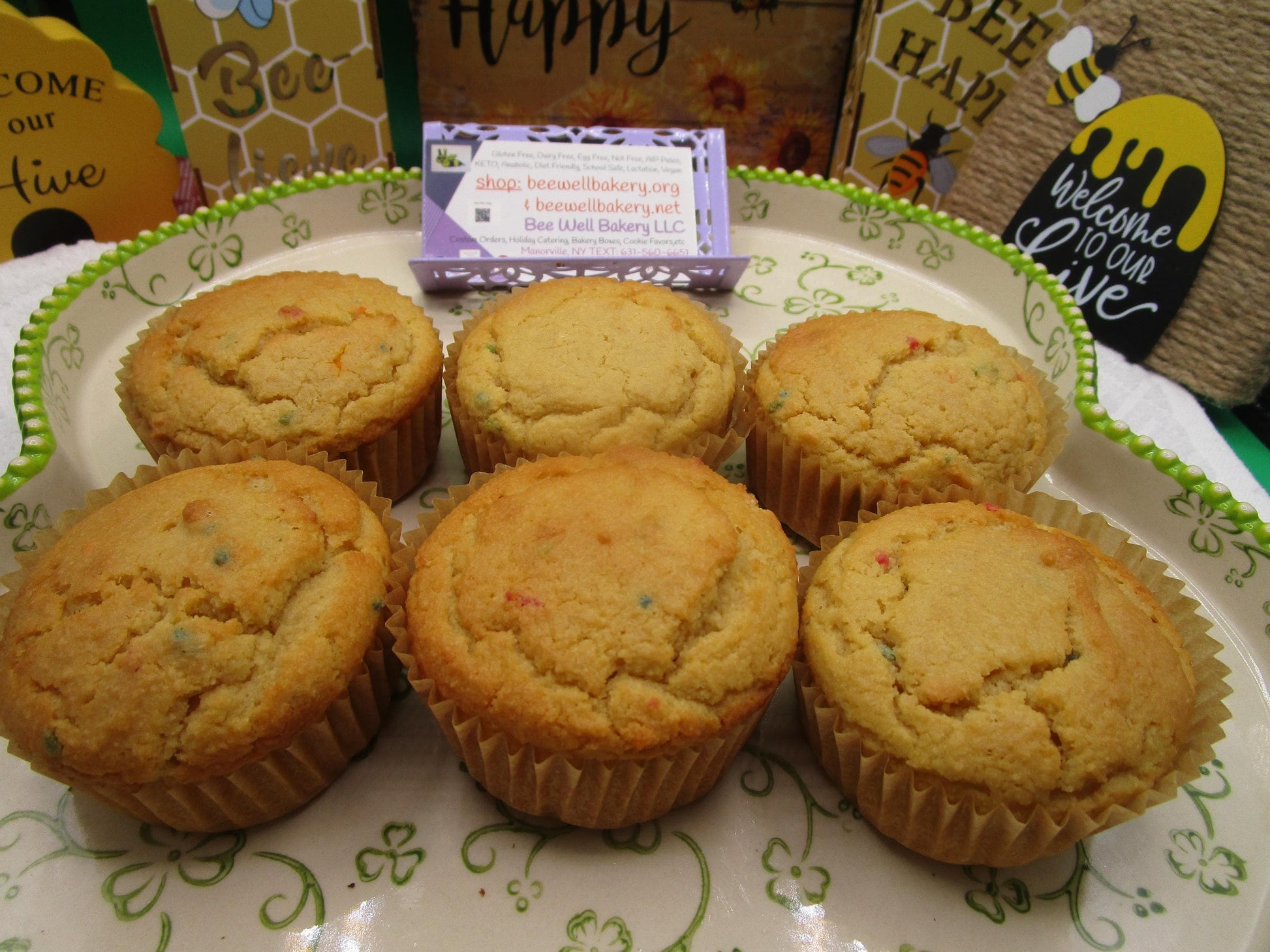 Keto Muffins, Vanilla Birthday Cake, Gluten Free, Grain Free, Dairy Free, Sugar Free, Low Carb, Fitness Gift, Easter Dessert