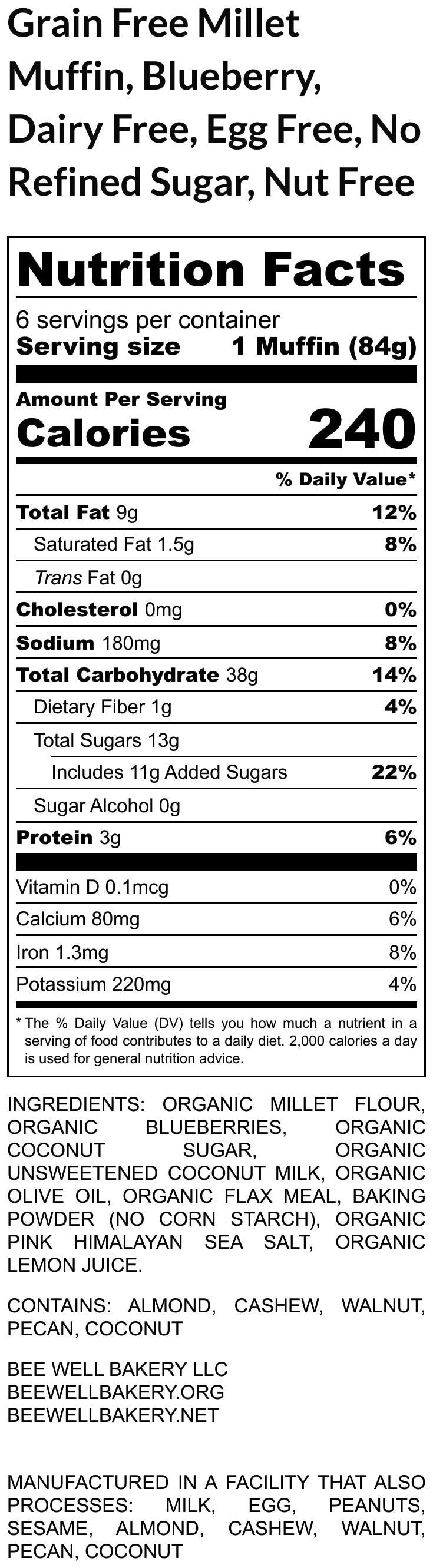 Gluten Free Muffins, Millet, Dairy Free, Egg Free, Vegan, Paleo, Low FODMAP, Nut free, Wellness Snacks, Low Oxalate, Low Salicylate, Fitness