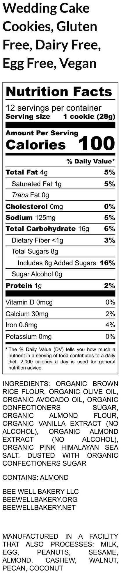 Gluten Free Mexican Wedding Cake Cookies, Dairy Free, Egg Free, Vegan, Father's Day Gift, Healthy Snacks, Russian Teacake, Pecan Melt aways