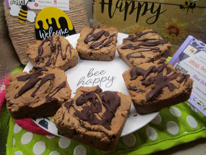 KETO Brownie, Banana Chocolate Chip, Gluten Free, Grain Free, Dairy Free, Egg Free, Vegan, Erythritol Free, Sugar Free, Low Carb, Birthday