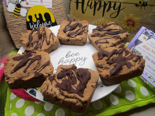 KETO Brownie, Banana Chocolate Chip, Gluten Free, Grain Free, Dairy Free, Egg Free, Vegan, Erythritol Free, Sugar Free, Low Carb, Birthday