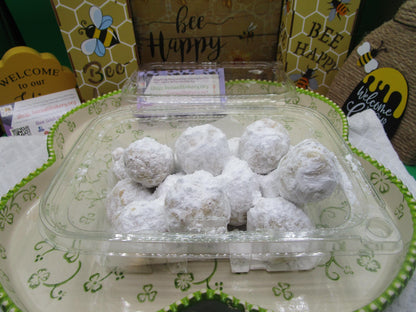 Gluten Free Mexican Wedding Cake Cookies, Dairy Free, Egg Free, Vegan, Father's Day Gift, Healthy Snacks, Russian Teacake, Pecan Melt aways