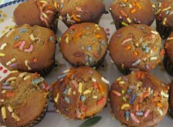 Gluten Free Mini Muffins, Funfetti Chocolate Chip, Dairy Free, Egg Free, Nut Free, School Safe, Two Bite, Low Fat Snacks, Father's Day Gift