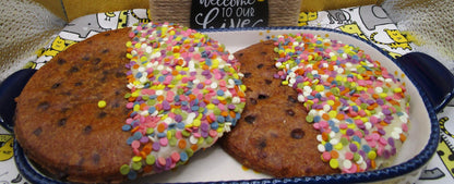 Gluten Free Chocolate Chip Cookie, Jumbo, Circles, Hearts, Dairy Free, Egg Free, Nut Free, Vegan, Birthday Favors, July 4th , Summer Snacks
