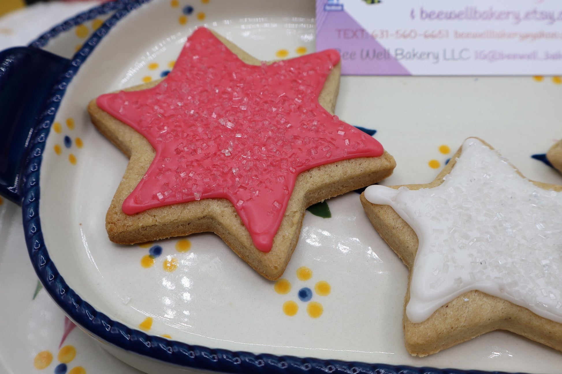 Star Sugar Cookies, Gluten Free, Dairy Free, Egg Free, Nut Free, Vegan, Natural Color, July 4th Celebration, Patriotic Desserts, Party Favor